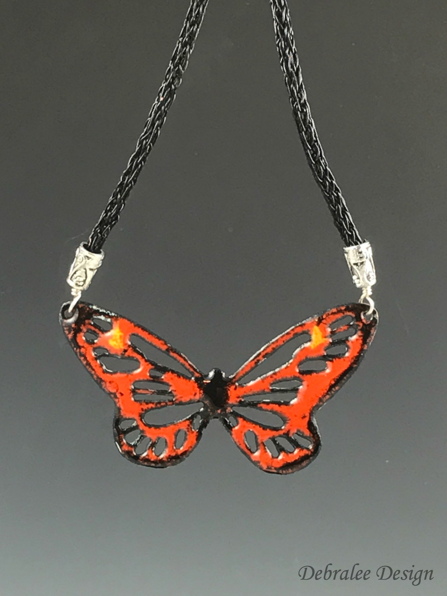 Monarch Butterfly Necklace w/earrings
